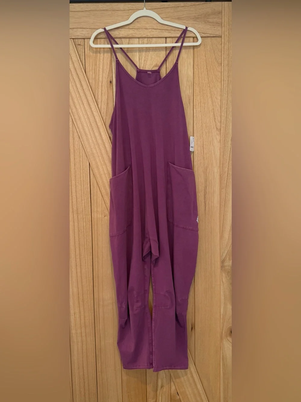 Free People Purple Tank Pocket Jumpsuit